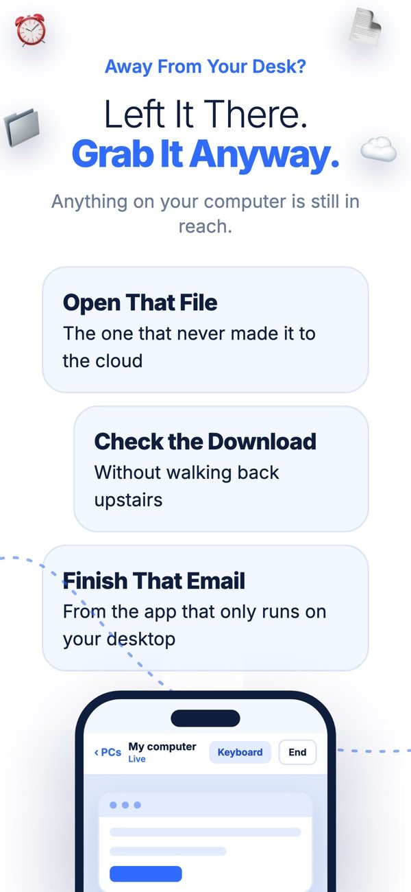 Deskbond app screen 2