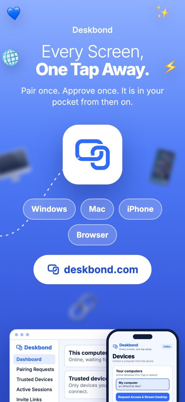 Deskbond app screen 8