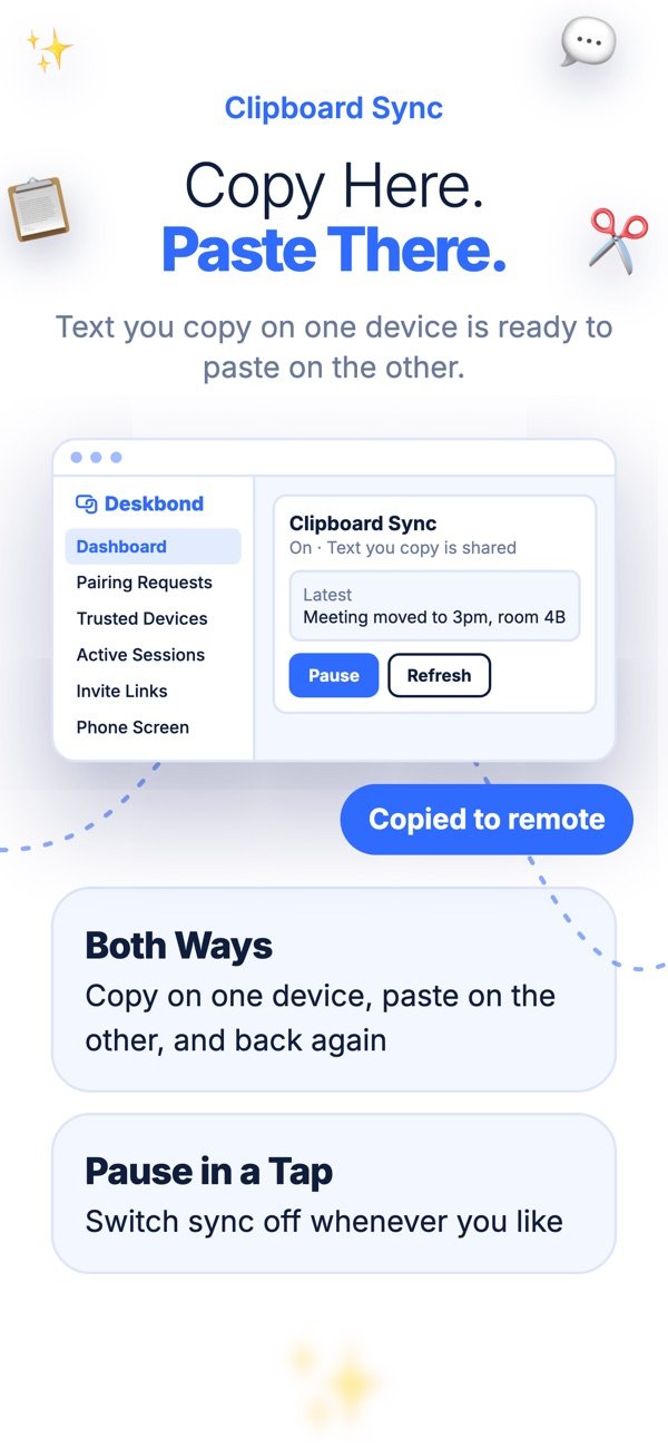 Deskbond app screen 9
