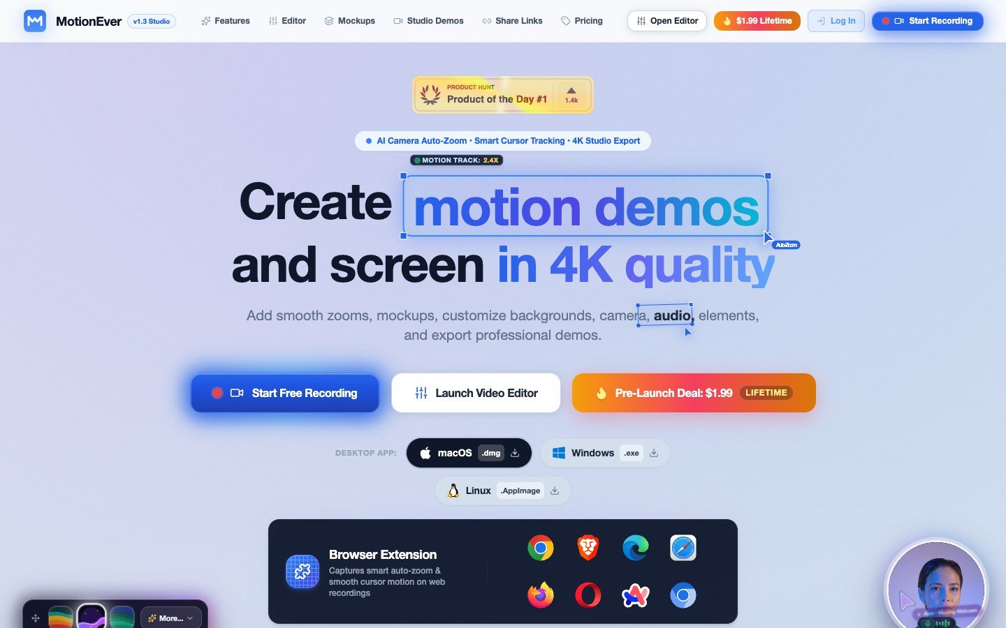 MotionEver - Screen Recorder & Video Editor